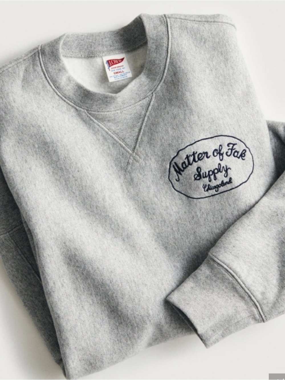 JCREW The Bear graphic heritage 14 oz. fleece sweatshirt NWOT